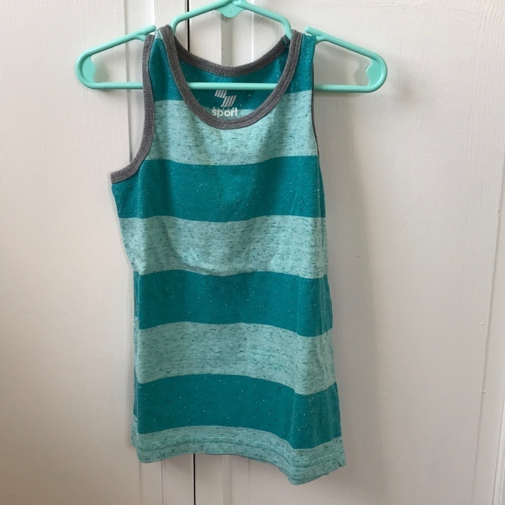 Place Sport Turquoise Tank Top Size 4T